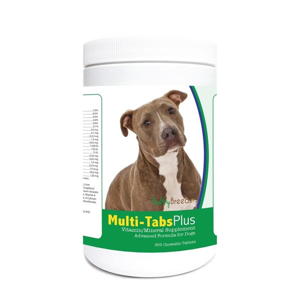 Healthy Breeds Pit Bull Multi-Tabs Plus Chewable Tablets, 365PK 840235122560 - main